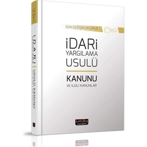 Savaş Yayınevi Idari Yargılama Usulü Kanunu(Karton Kapak) - Savaş Yayınları 2020