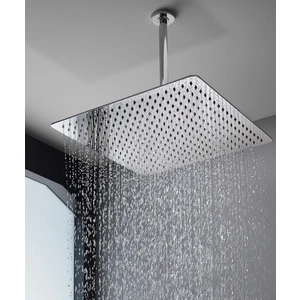 Ankastre Duş Başlığı Borulu Kare Slim Metal 30X30 cm