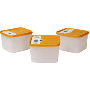 Hobby Life Alaska Nofrost Saklama Kabı 1,1 Litre 3'lü Turuncu