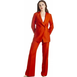 Defile Lüx Blazer Takım Kiremit - Zima Serisi