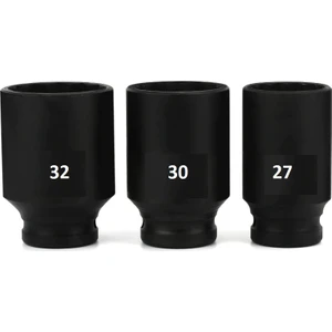 Kayasan1/2 6 Köşe Derin Havalı Lokma Darbeli 27-30-32mm