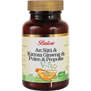 V5 Arı Sütü & Kırmızı Ginseng & Polen & Propolis 1015MG*30 Kapsül