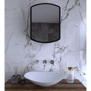 Siyah Dekorasyon Banyo Dolabı Üst Modülü