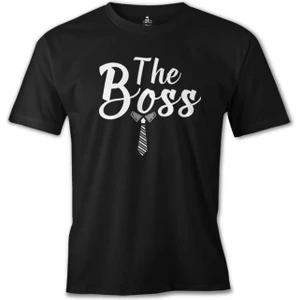 Lord T-Shirt LordT-Shirt The Boss Siyah Erkek Tshirt