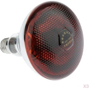 3 Adet Sürüngen Ampul 100 W Kızılötesi Basking Spot Lamba Için Sürüngenler Amfibi (Yurt Dışından)