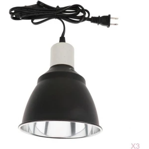 3x Sürüngen Seramik Isı Işık Uv Lamba Tutucu Fikstür Reflektör Kubbe E27 (Yurt Dışından)