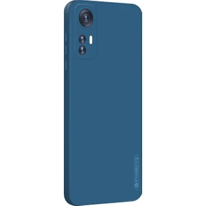 Xiaomi 12 Pro Mavi Için Sıvı Silikon Tpu Telefon Kılıfı