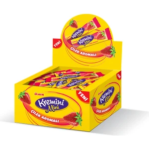 Kremini Mini Toffe Çilek Aromalı 50'li 7 G 50 Adet