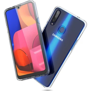 Samsung Galaxy A20S 360 Derece Kılıf Silikon Şeffaf Ön Arka A20 S