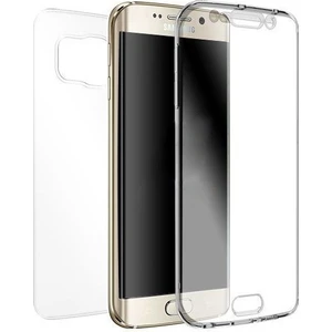 Samsung Galaxy S6 Edge 360 Derece Kılıf Kristal Silikon Ön Arka