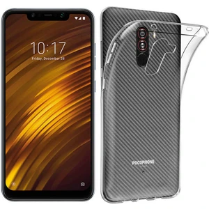 Xiaomi Pocophone F1 Kılıf Şeffaf Süper Silikon Kamera Korumalı