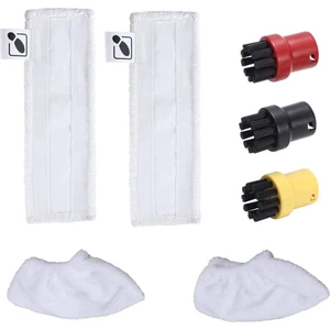 Shuai Yan 2 Mikrofiber Zemin Örtüsü+2 El Başlık Örtü Örtüsü + Karcher Için 3 Boya Fırçası Sc1 Sc2 Sc3 Sc4 Sc5 Buharlı Temizleyici (Yurt Dışından)