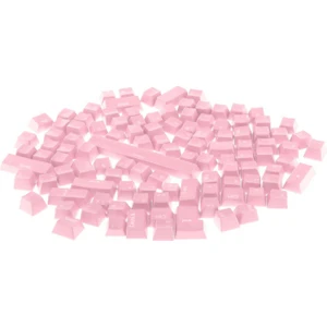 Mekanik Klavye Pembe Için 108-ANAHTAR Abs Saydam Keycaps Anahtar