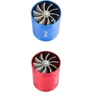 2x Turboşarj Hava Emme Turbonator Türbini Supercharger Gaz Yakıt Tasarrufu (Yurt Dışından)