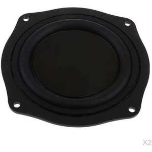 2 Adet 4 Inç Hoparlör Titreşimli Membran Pasif Woofer Diyafram Plakası
