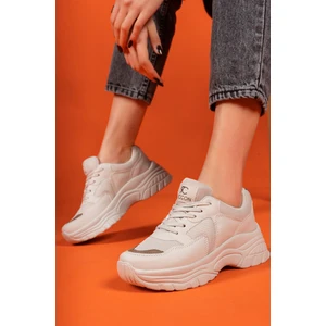 Bej Vizon Kadın Sneaker 0012140