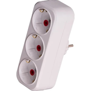 Golyat 3'lü Priz Topraklı Çoğaltıcı Beyaz El-Bi