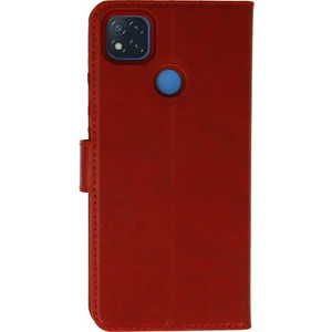 Xiaomi Redmi 9c Kılıf Kapaklı Cüzdan Standlı Deri - Kırmızı