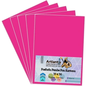 Fon Kartonu Fosforlu Pembe 35X50 5 Adet Artlantis Fosforlu Fon Kartonu Pembe 35*50 5 Adet
