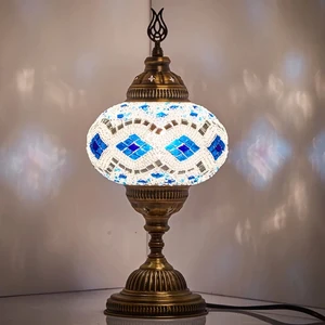 Dez Home Dezhome Masaüstü Otantik Mozaik Lamba Bohem Abajur