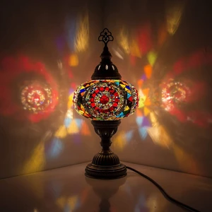 Dez Home Dezhome Masaüstü Otantik Mozaik Lamba Bohem Abajur