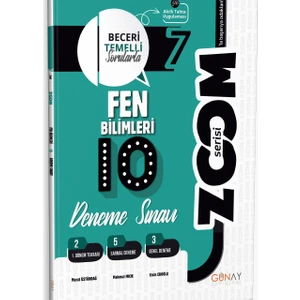 Günay Yayınları Gün&Ay Yayınları 7. Sınıf Zoom Fen Bilimleri 10'lu Branş Deneme