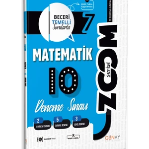 Günay Yayınları Gün&Ay Yayınları 7. Sınıf Zoom Matematik Bilimleri 10'lu Branş Deneme
