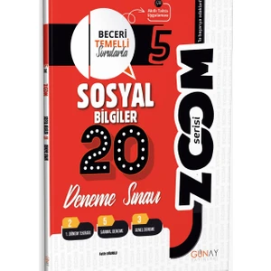 Günay Yayınları Gün&Ay Yayınları 5. Sınıf Zoom Sosyal Bilgiler 10'lu Branş Deneme