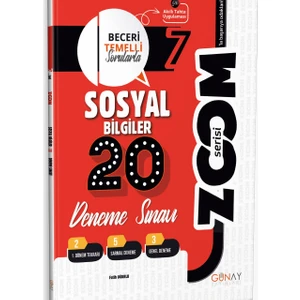 Günay Yayınları Gün&Ay Yayınları 7. Sınıf Zoom Sosyal Bilgiler 20'li Branş Deneme
