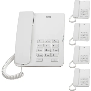 TM140 Beyaz Analog Telefon 5'li Fırsat Paketi