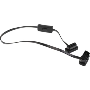 Obdıı 16 Pin Araba Teşhis Adaptörü Uzatma Kablosu Kablosu Bağlantı Güç Anahtarı (Yurt Dışından)