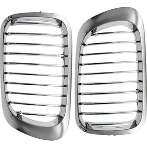 2 Parça Krom Ön Böbrek Izgara Bmw E46 M3 325CI 3 Serisi 2dr 99-06 (Yurt Dışından)