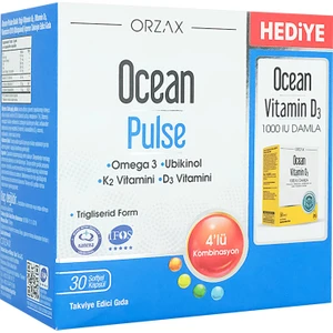 Ocean Pulse 30 Kapsül + Vitamin D3 Damla
