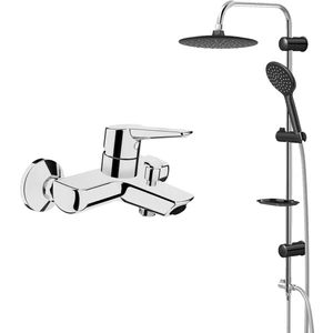 Solid S Banyo Batarya,Monavit Siyah Tepe Duş Seti Mvt3010