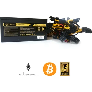 Hi Port Maxpower MX-2000W 95+ Gold 2000W Mining Güç Kaynağı