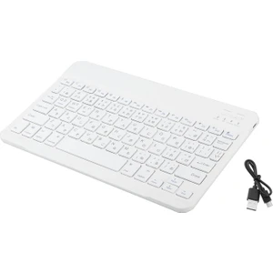 Bluetooth 5.1 Taşınabilir Klavye Japonca Için Japonca, Ios, Android Laptop Beyaz (Yurt Dışından)