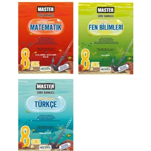 Okyanus Yayınları 8. Sınıf Matematik, Fen, Türkçe Master Soru Bankası