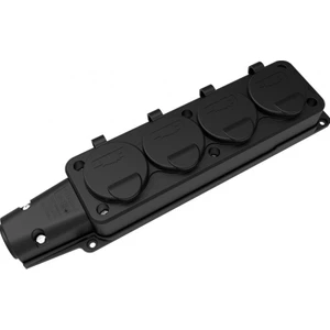 IP54 Monofaze Kauçuk Dörtlü Grup Priz 1X16A BK1-1402-3614