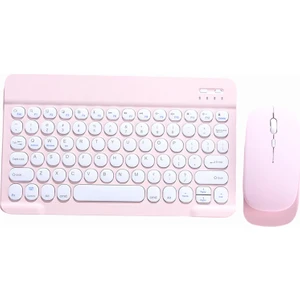 10 Inç Bluetooth Klavye Fare Ultra Ince iPhone Için iPad Için 8. 7. Gen Pembe Combo (Yurt Dışından)