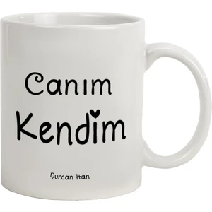 Hediye Rengi Isme Özel Kupa Bardak - Canım Kendim