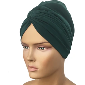Bone Drape Model Hazır Türban Zümrüt Yeşil