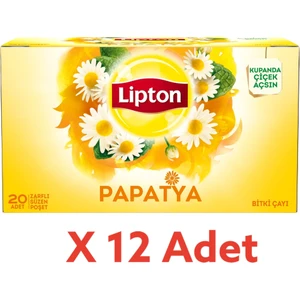Papatya Bitki Süzen Bardak Poşet Çayı 20LI x 12 Adet