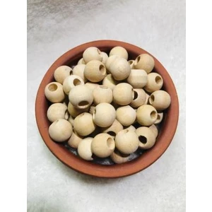 Flea Market 14MM Ham Ahşap Boncuk 50 Adet