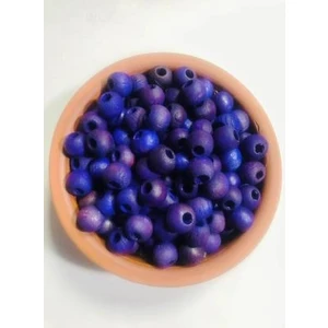 Flea Market Mor Ahşap Boncuk - 10MM - 200 Adet