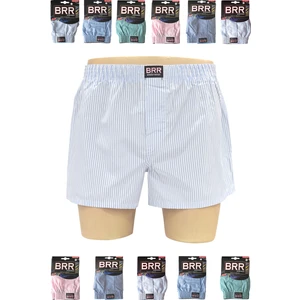 Karışık Renk 12’lu Paket Pamuklu Poplin Boxer Şort