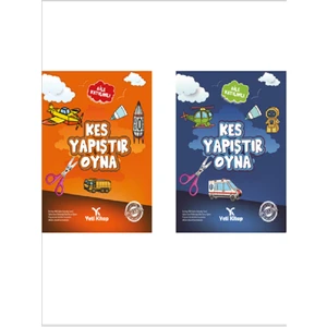 Yeti Kitap Okul Öncesi Kes-Yapıştır-Oyna Seti (2' Li Set) (Ciltli)