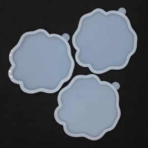 Aj Resincraft Epoksi Silikon Kalıp / Geode Bardak Altlığı Kalıbı 3'lü 6mm