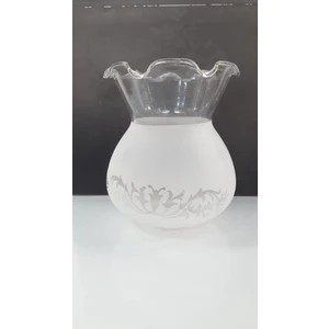 Ada Avize Fanus Avize Camı Mat Beyaz(Boyu 14 Cm, Çapı 12 Cm)