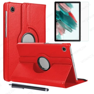 wowacs Samsung Galaxy Tab A8 10.5 SM-X200 SM-X205 Birebir Uyumlu Dönebilen Kılıf + Ekran Koruyucu + Kalem