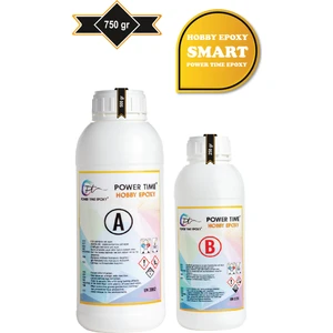 Power Time Epoxy Hobby Epoxy Smart/ Hobi Epoksi Reçine Şeffaf Ince Döküm